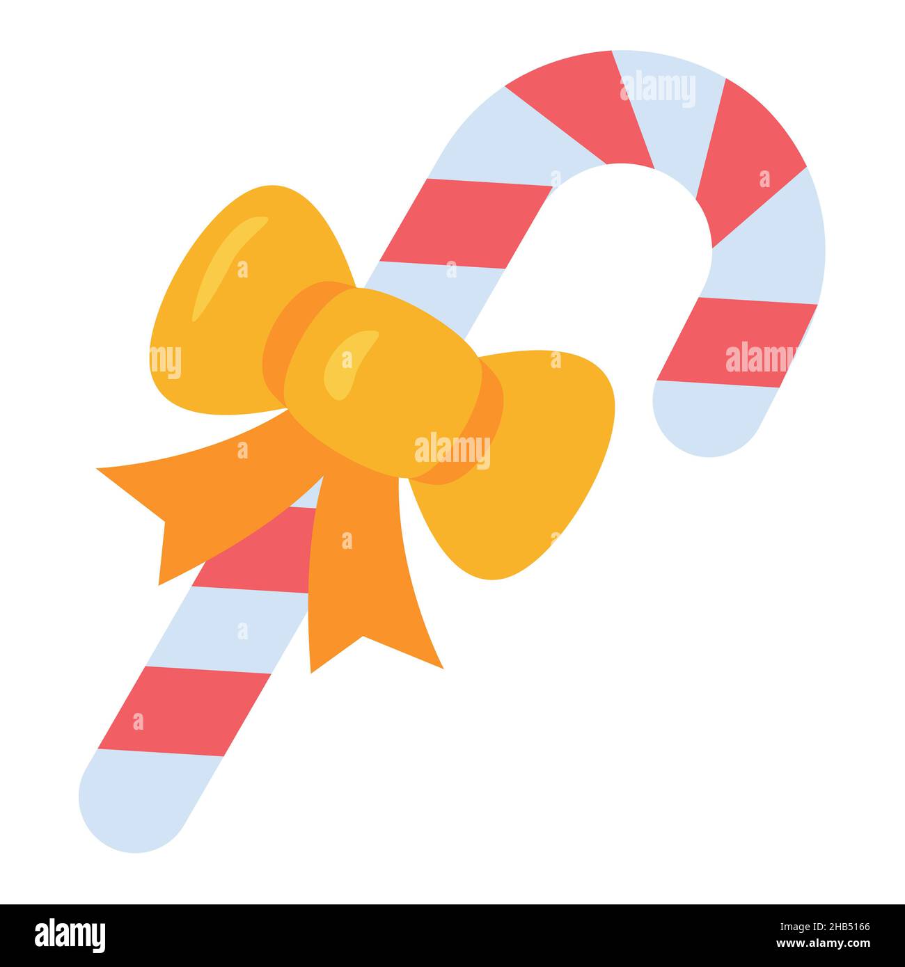 candy christmas decoration single isolated icon with flat style vector ...