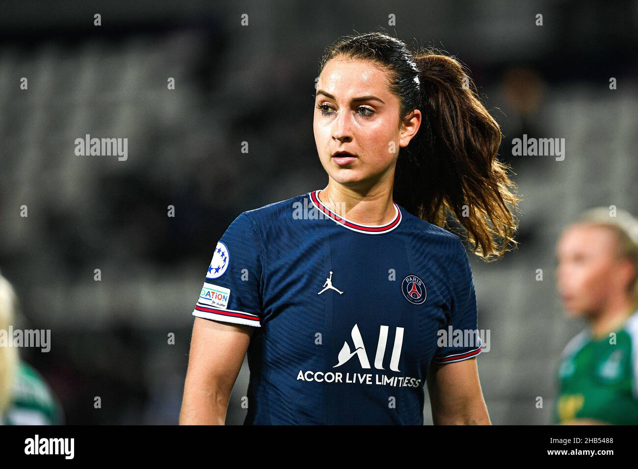 Paris, France. 16th Dec, 2021. Sara Dabritz of PSG during the UEFA Women's  Champions League, Group B football match between Paris Saint-Germain and  Breidablik UBK on December 16, 2021 at Jean Bouin