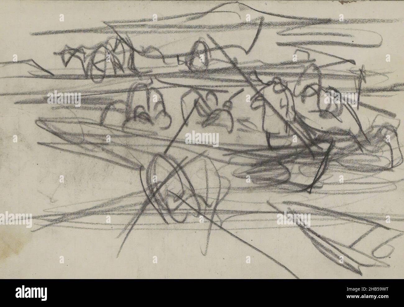 Page 96 from a sketchbook with 56 pages, Studieblad, draughtsman: Marius Bauer, Istanboel, 1888, Marius Bauer, 1888 Stock Photo