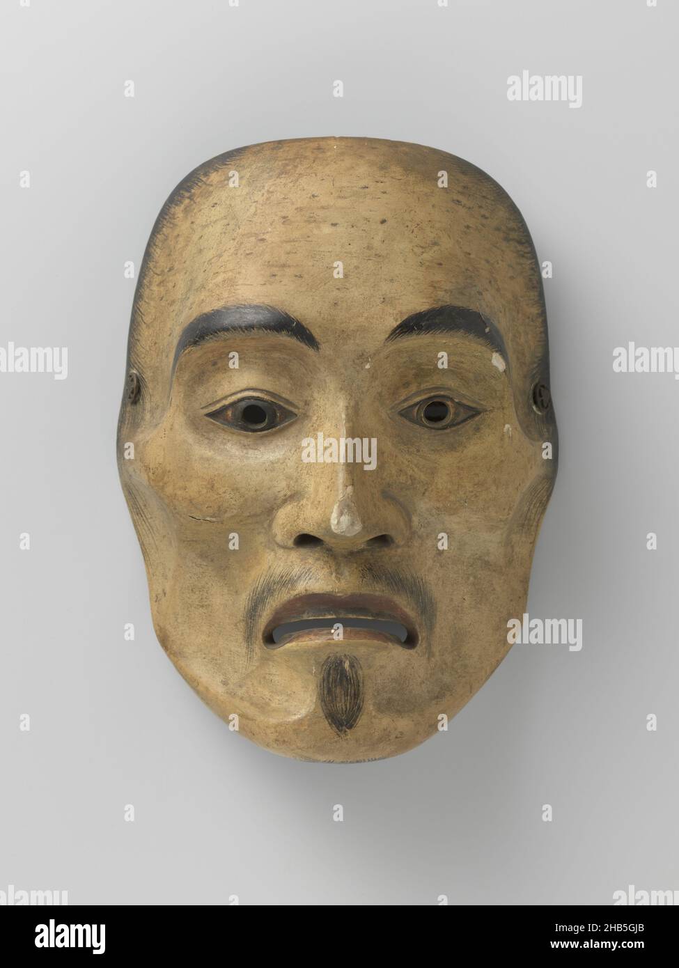 Mask, Nomask, depicting yaseotoko, the skinny man. The black dots are