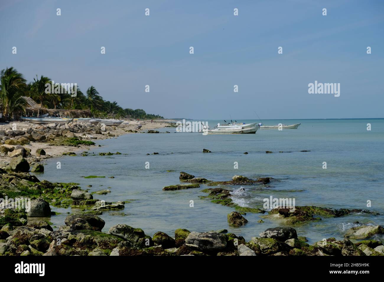 Mexico Campeche - Coastline view Stock Photo