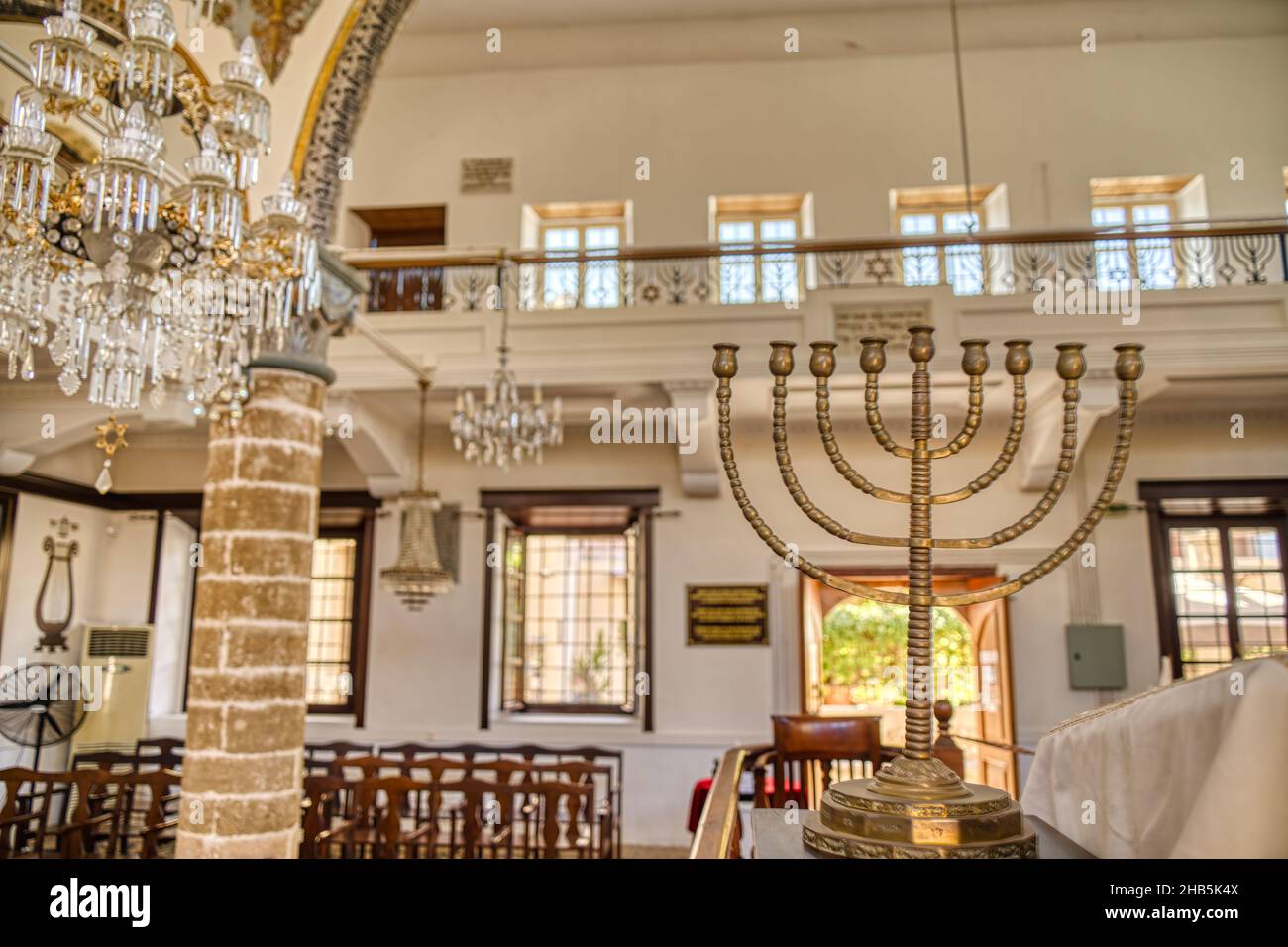Rhodes synagogue interior, HDR Image Stock Photo - Alamy