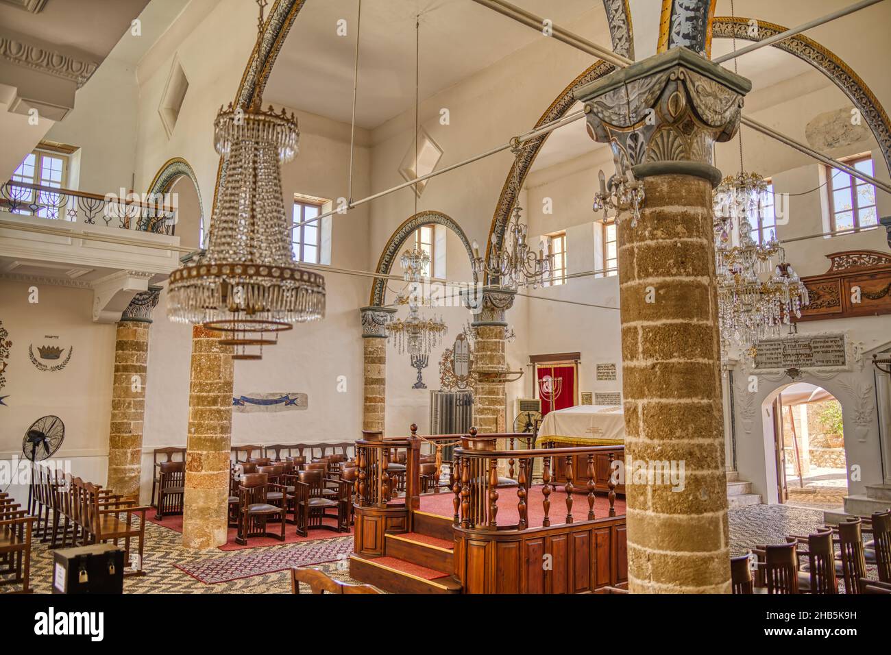 Rhodes synagogue interior, HDR Image Stock Photo - Alamy