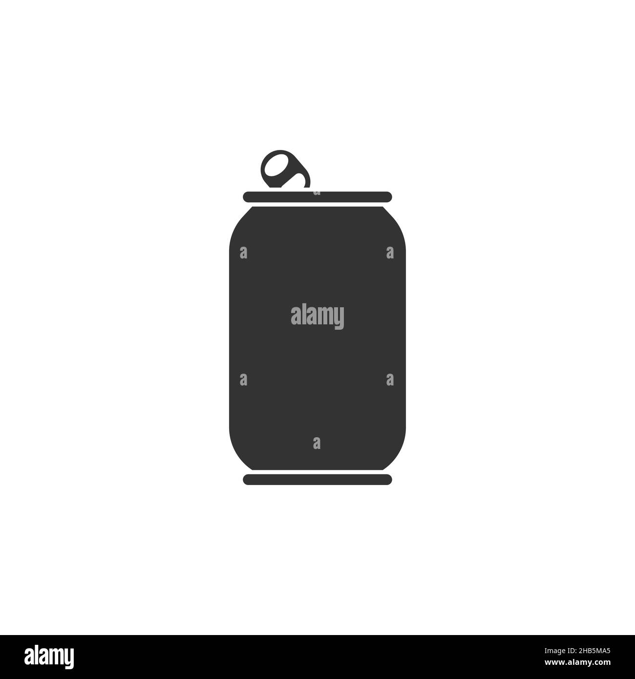 Soda can icon in flat style. Drink bottle vector illustration on