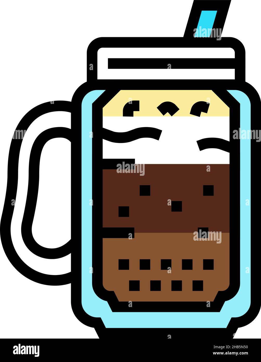 mocha coffee color icon vector illustration Stock Vector Image & Art