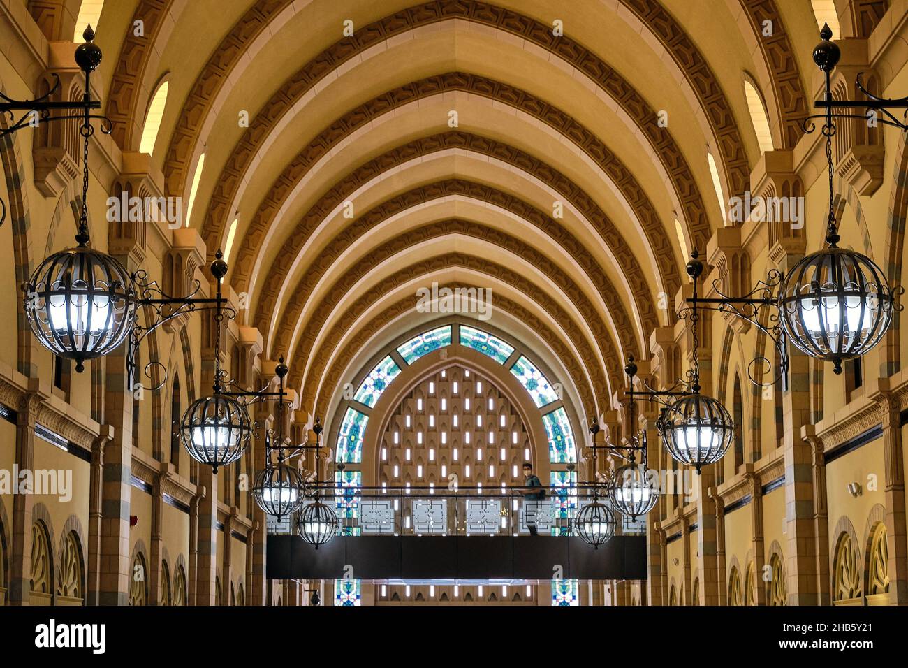 Beautiful shot of the Museum of Islamic Civilization in Sharjah Stock Photo