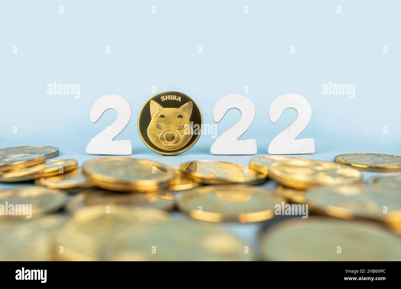 Shiba Inu in 2022 price prediction concept. Shib coin ...