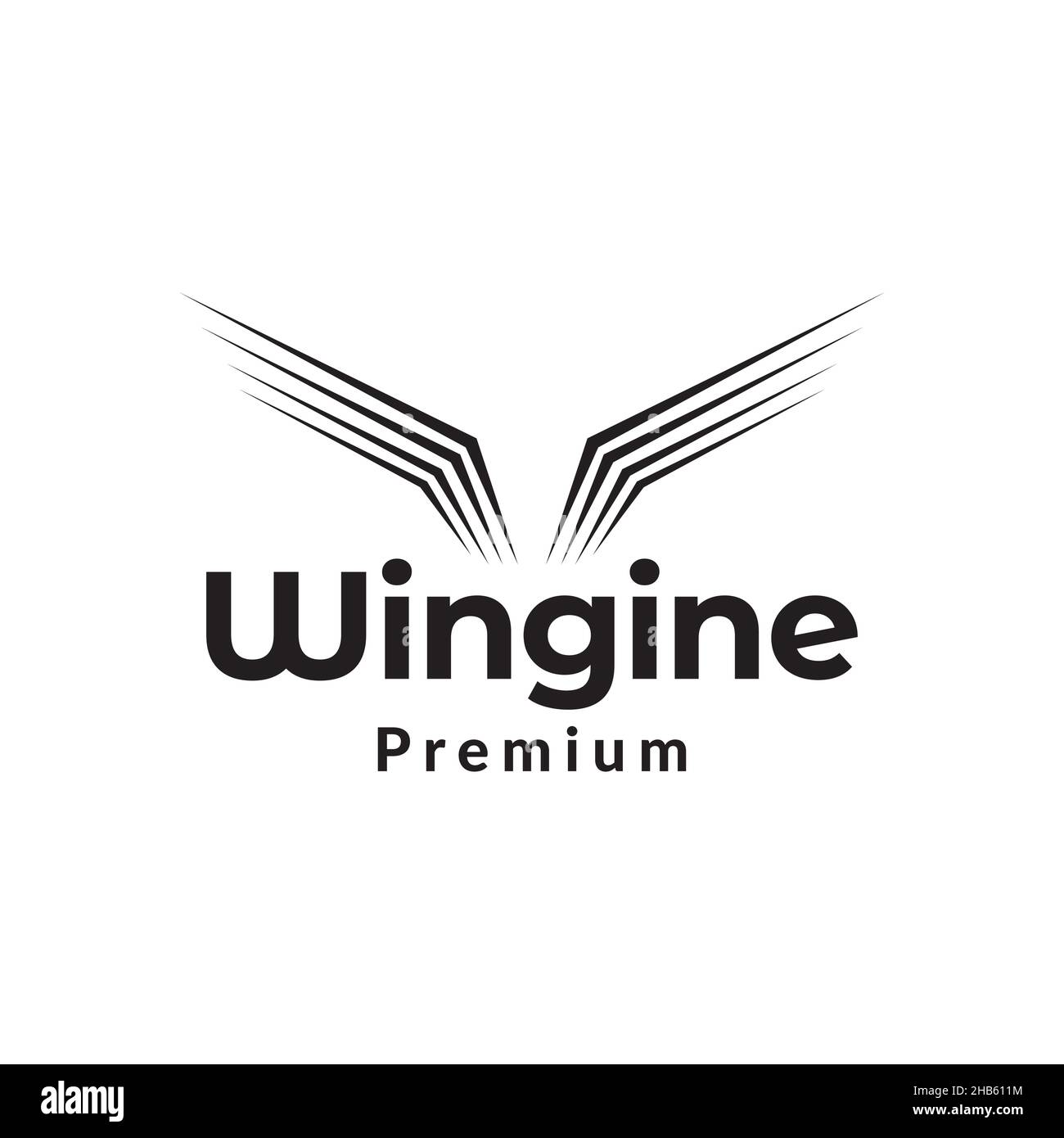 Wide spread wing Stock Vector Images - Alamy