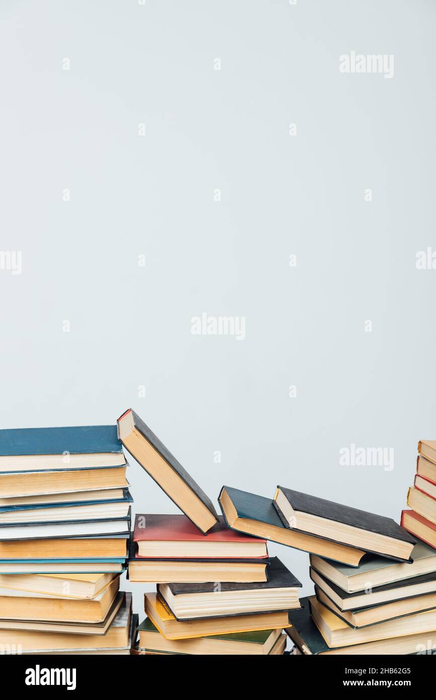 old study books in the university library for exams Stock Photo - Alamy