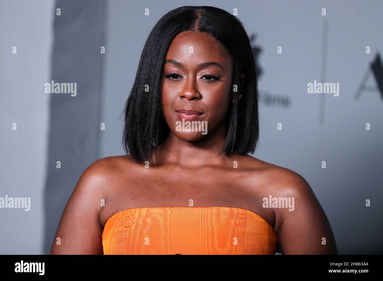 Los Angeles, USA. 16th Dec, 2021. LOS ANGELES, CALIFORNIA, USA - DECEMBER  16: American actress Moses Ingram arrives at the Los Angeles Premiere Of  Apple Original Films' and A24's 'The Tragedy Of