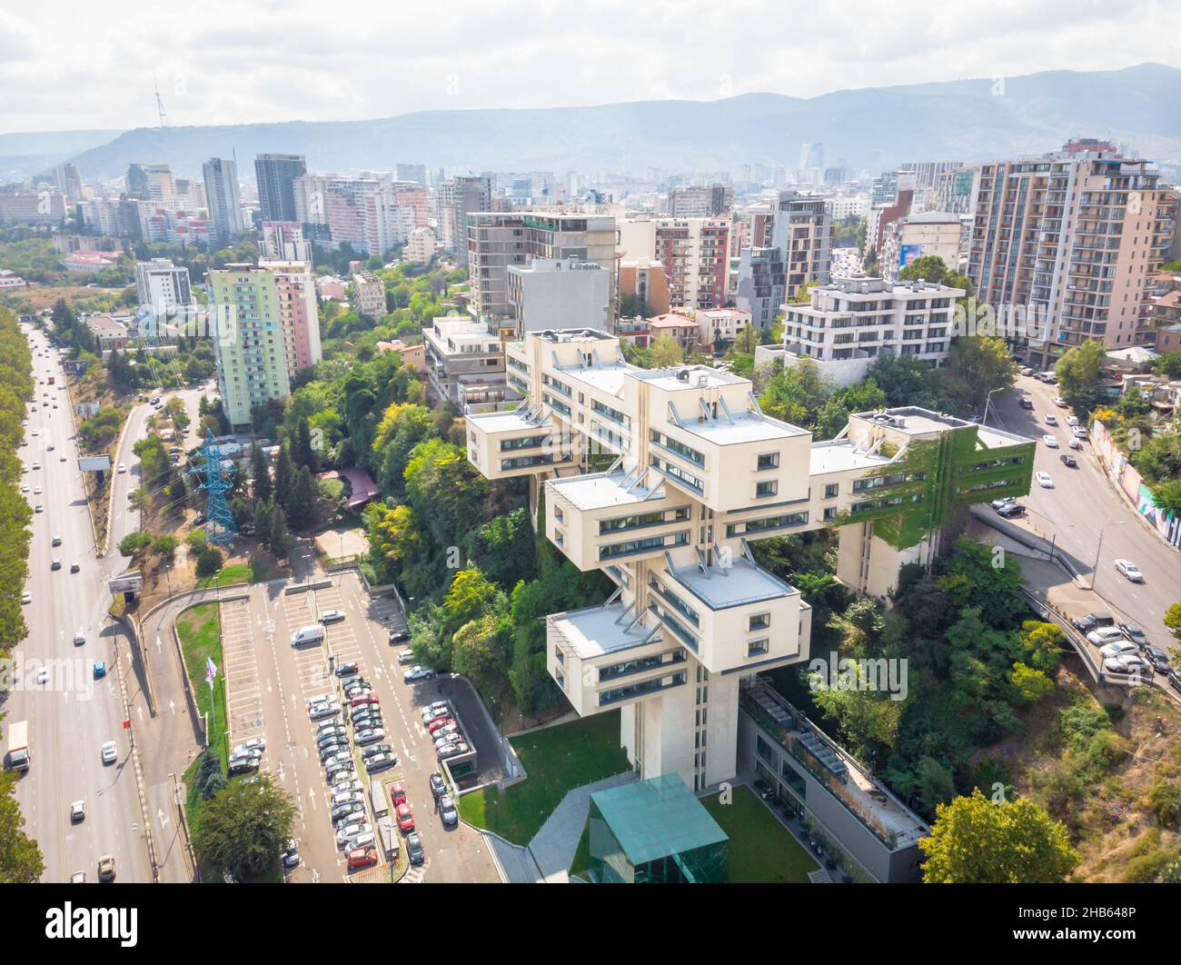 Bank of headquarters tbilisi hires stock photography and