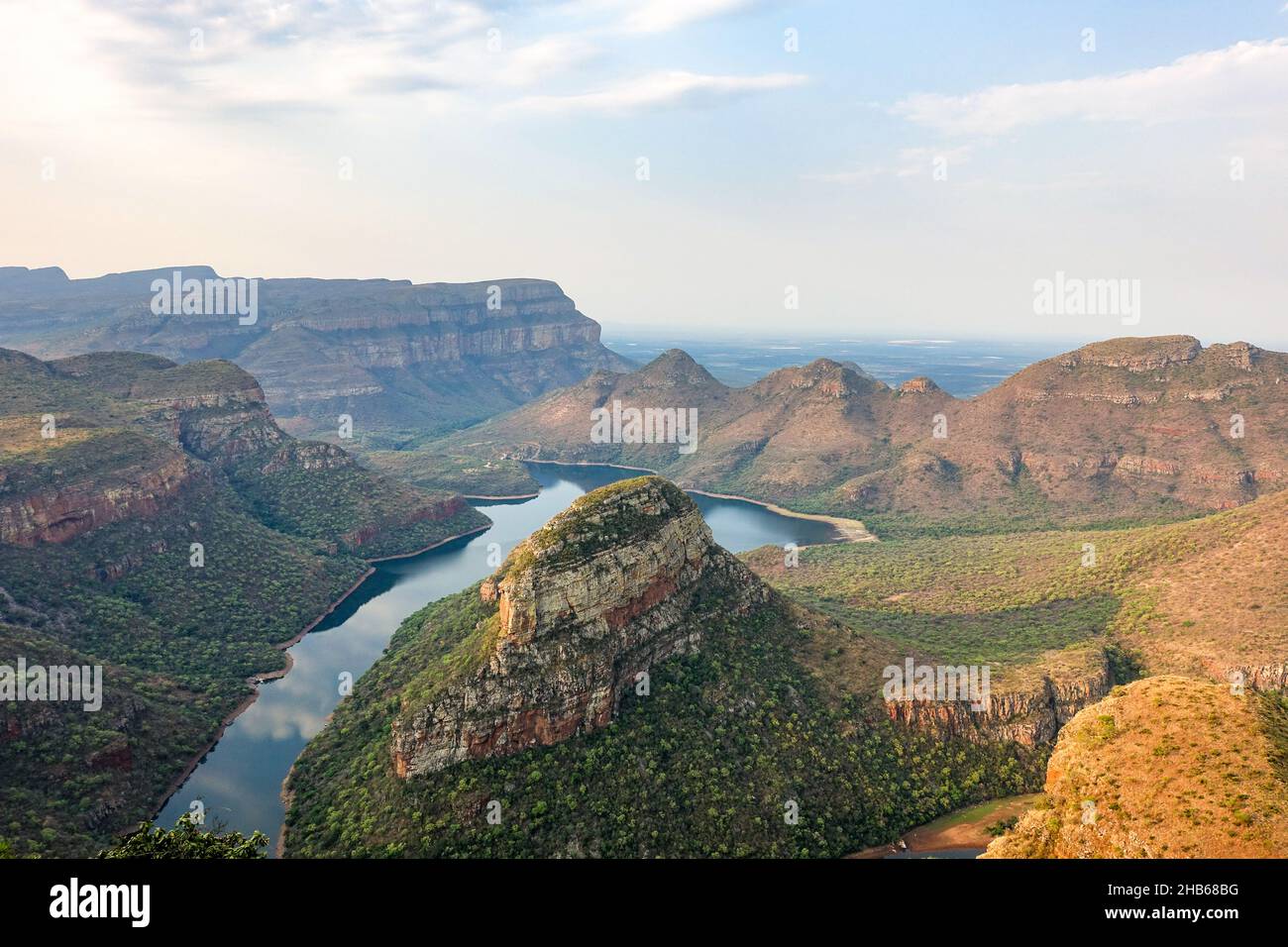 Panoramic view of the Blyde River Canyon, Mpumalanga, South Africa Stock Photo