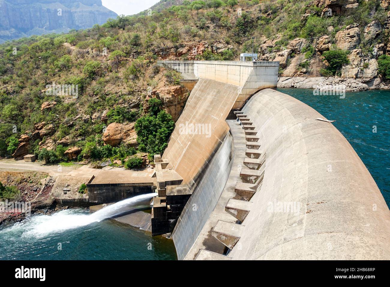 Blyderivierpoort Dam at the Blyde River Canyon, Mpumalanga, South Africa Stock Photo