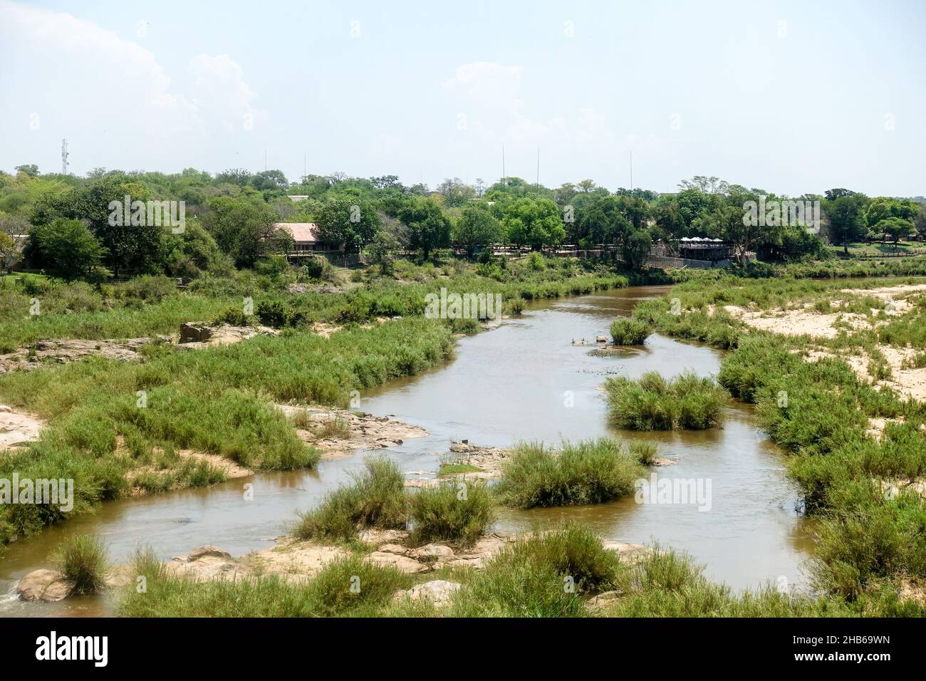 Skukuza river in the Kruger National Park, South Africa Stock Photo