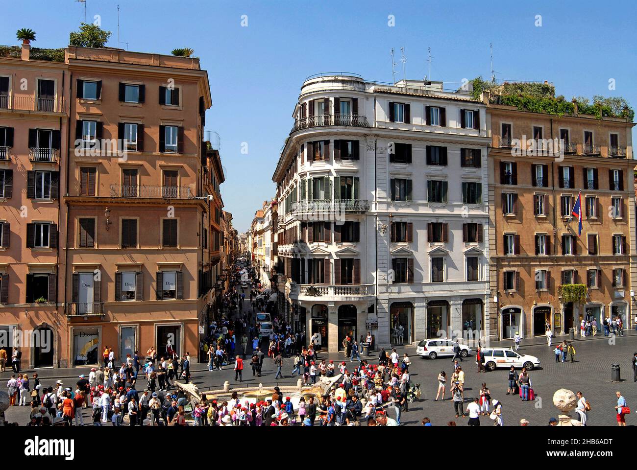 Spain square, Condotti street, Roma, Italy Stock Photo