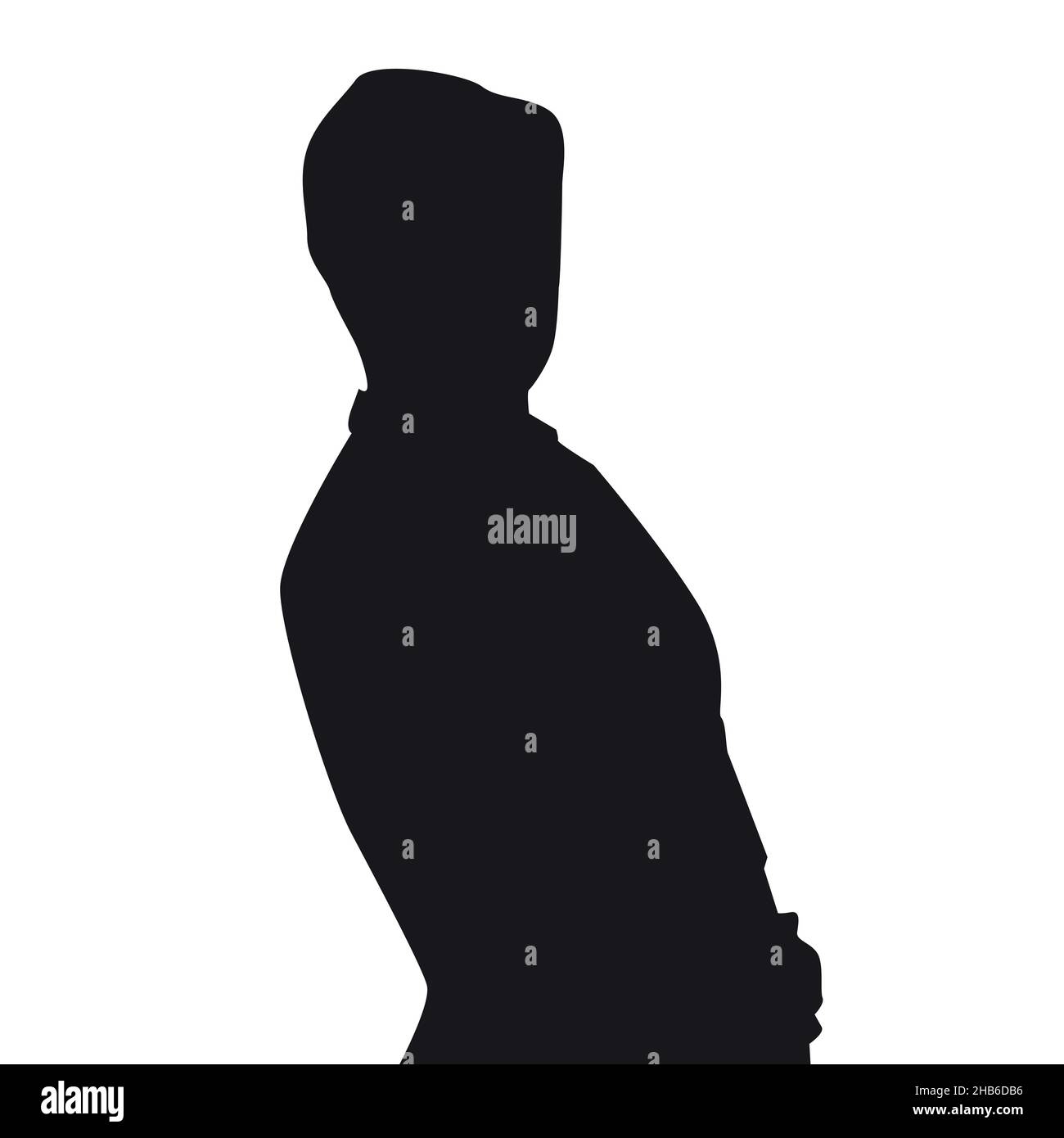 silhouette of a woman on a white background. vector illustration Stock ...