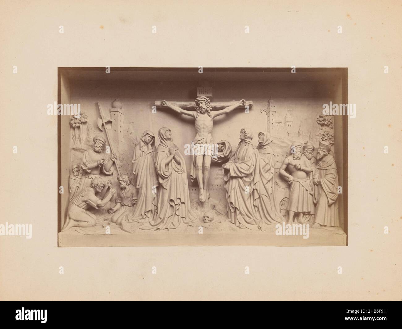 Relief with the crucifixion of Christ, anonymous, c. 1875 - c. 1900 ...