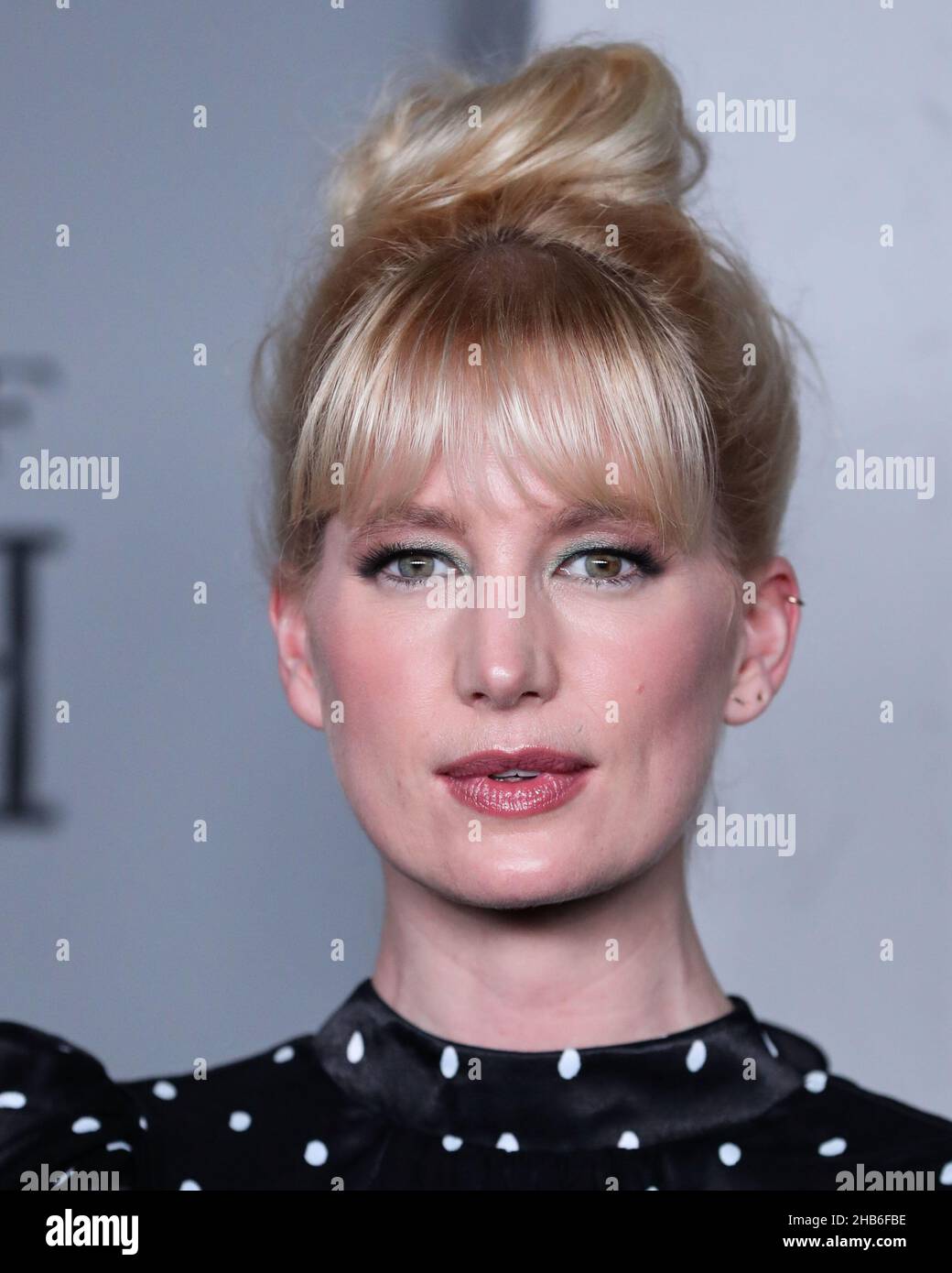 LOS ANGELES, CALIFORNIA, USA DECEMBER 16 Actress Emma King arrives