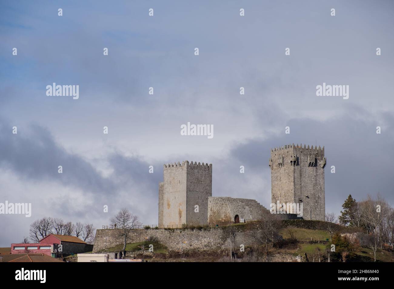 Historical Montalegre Castle in Portugal Stock Photo - Alamy