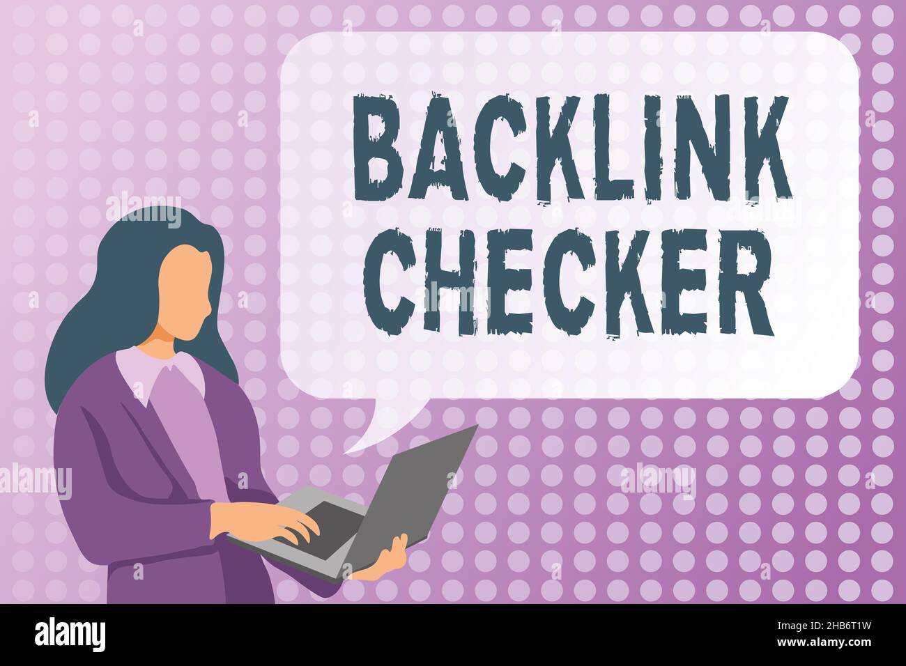 Conceptual caption Backlink Checker. Business idea Find your ...