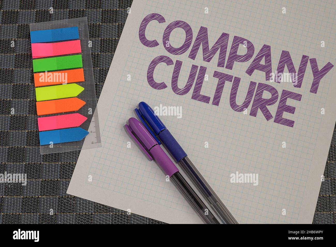 Handwriting text Company Culture. Concept meaning The environment and