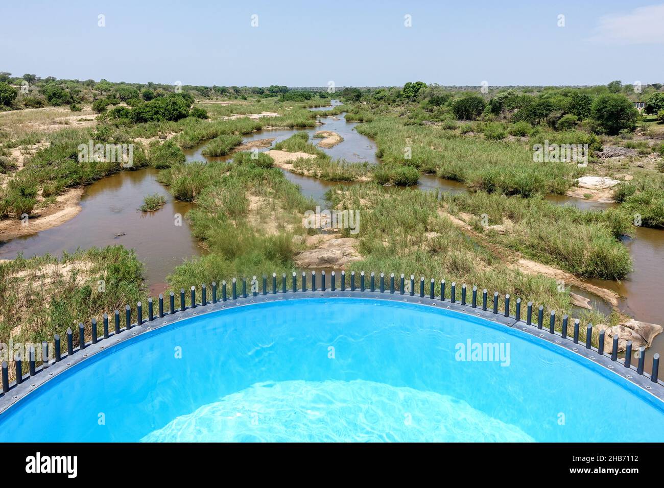 Swimming pool in the Kruger National Park, South Africa Stock Photo - Alamy