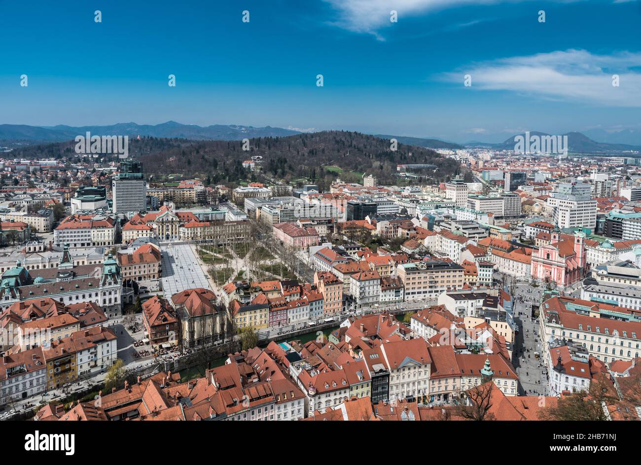 Aerial view ljubljana hi-res stock photography and images - Alamy