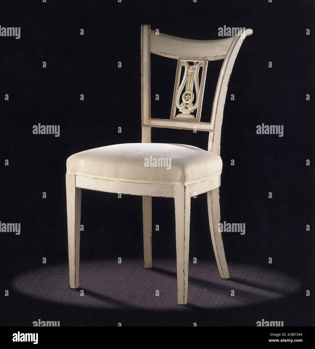 DIRECTOIRE LYRE CHAIR Stock Photo