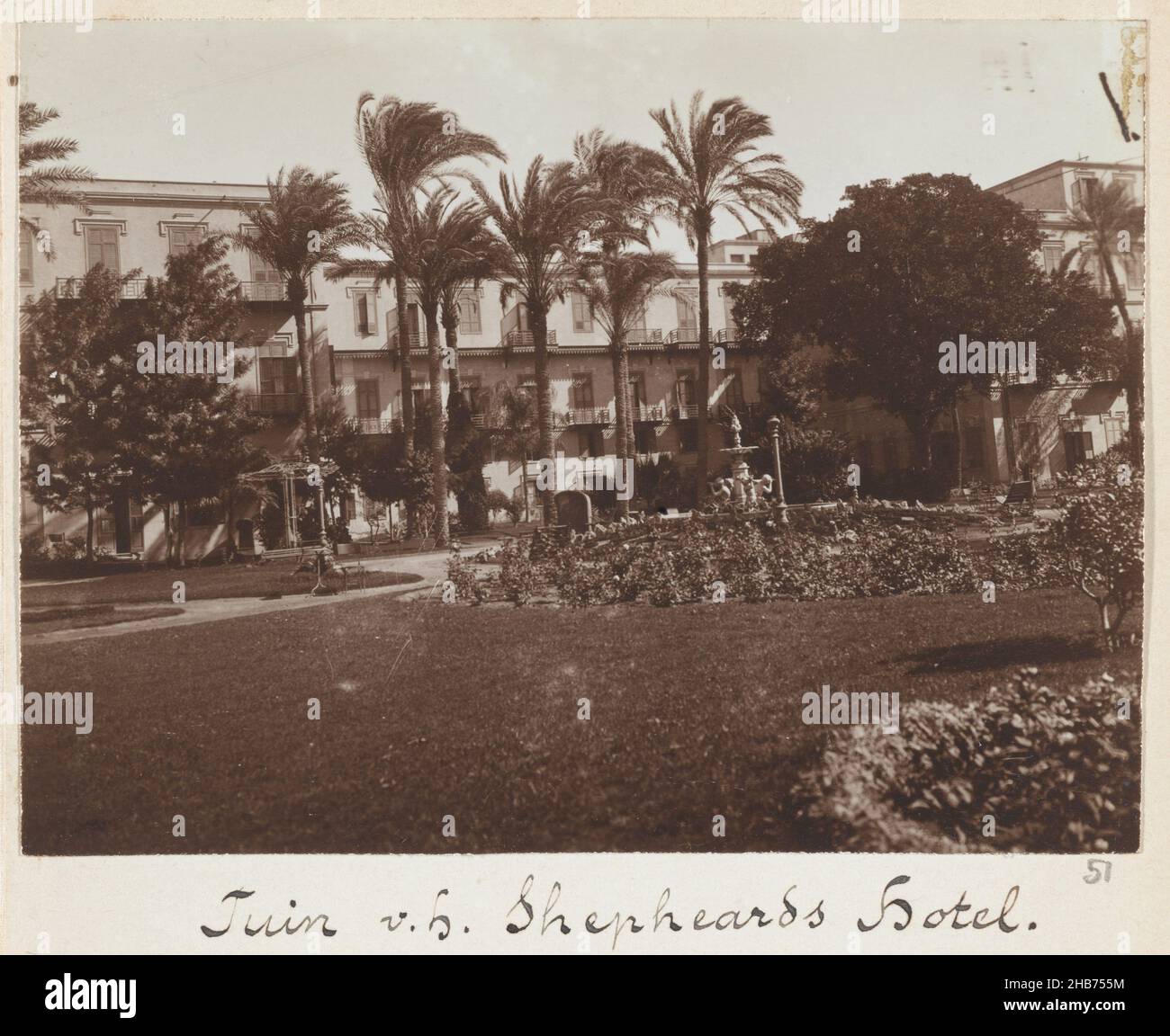 The Garden Of The Shepheards Hotel In Cairo Egypt Garden Of The