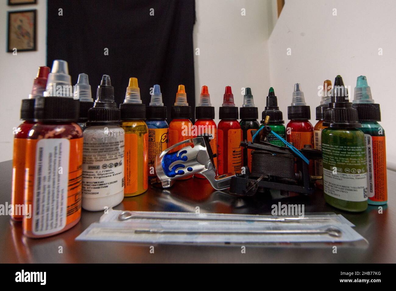 Rieti, Italy. 17 Dec, 2021. New EU regulation on ink substances, from 4 January it will no