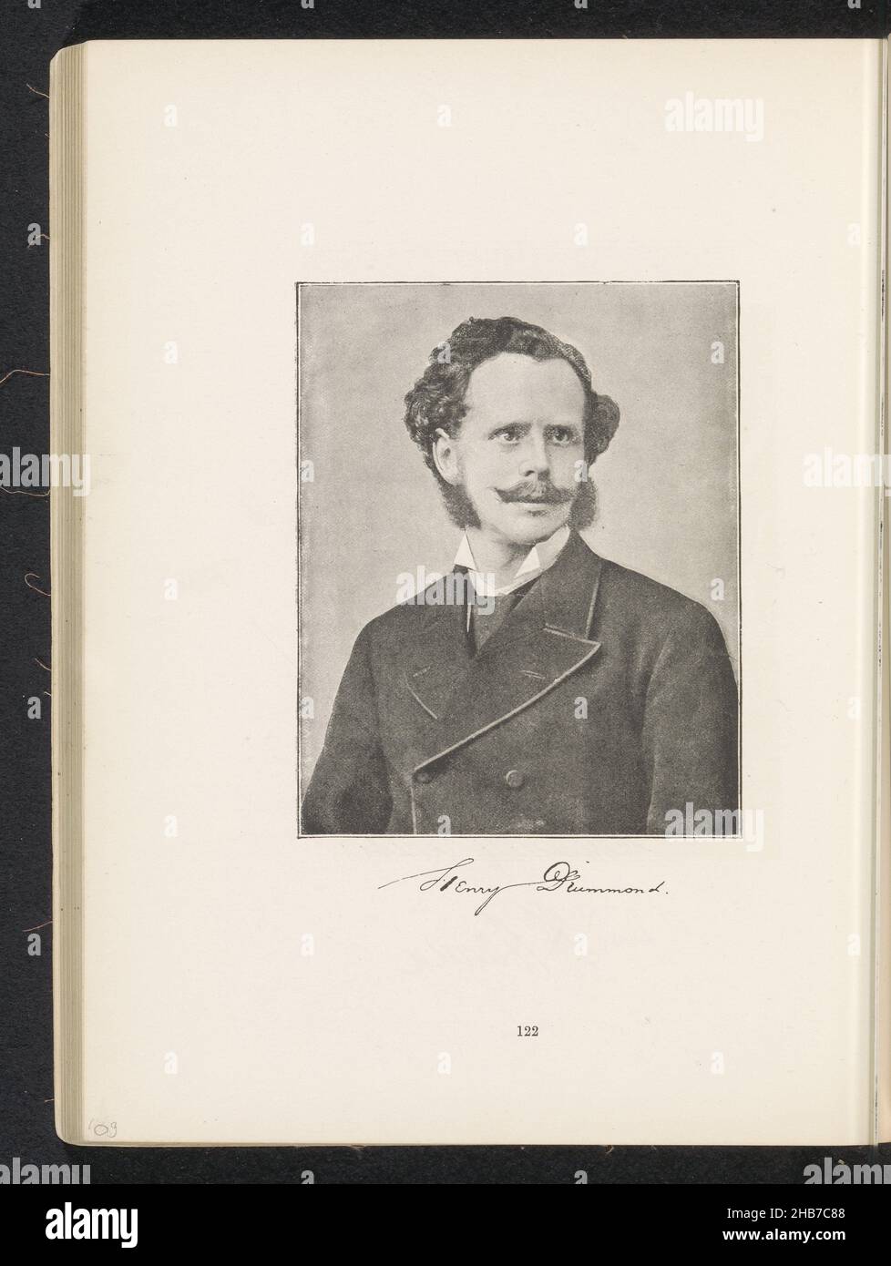 Portrait of Henry Drummond, Stuart Brothers, anonymous, c. 1881 - in or before 1891, paper, height 127 mm × width 100 mm Stock Photo