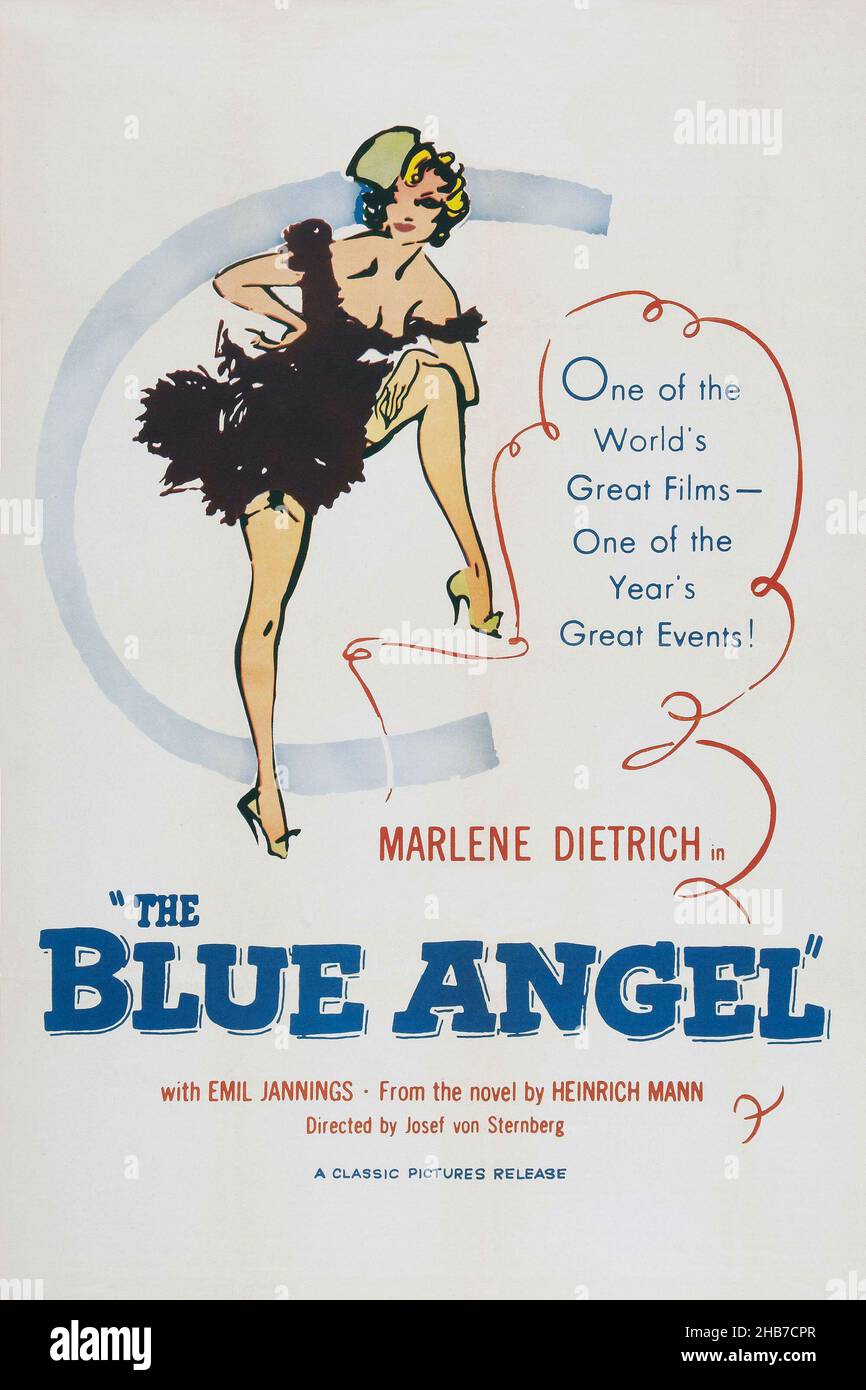 THE BLUE ANGEL (1930) -Original title: DER BLAUE ENGEL-, directed by JOSEF VON STERNBERG. Credit: U.F.A / Album Stock Photo
