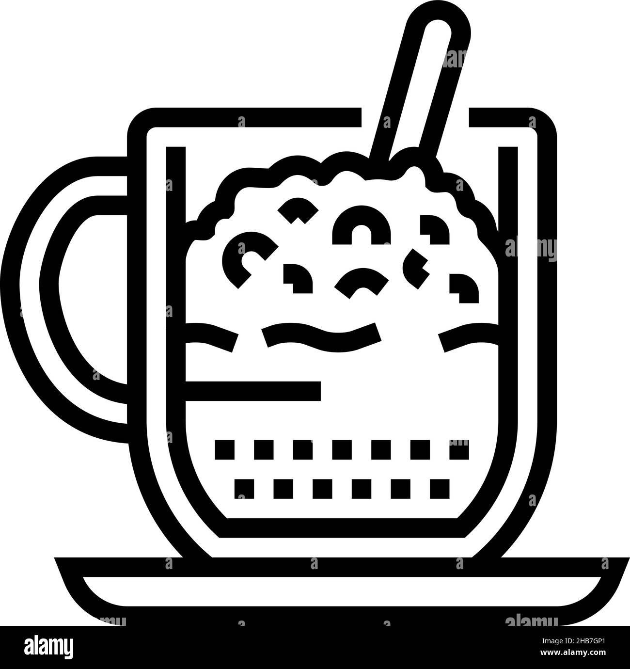 Cappuccino espresso americano frappe Black and White Stock Photos ...