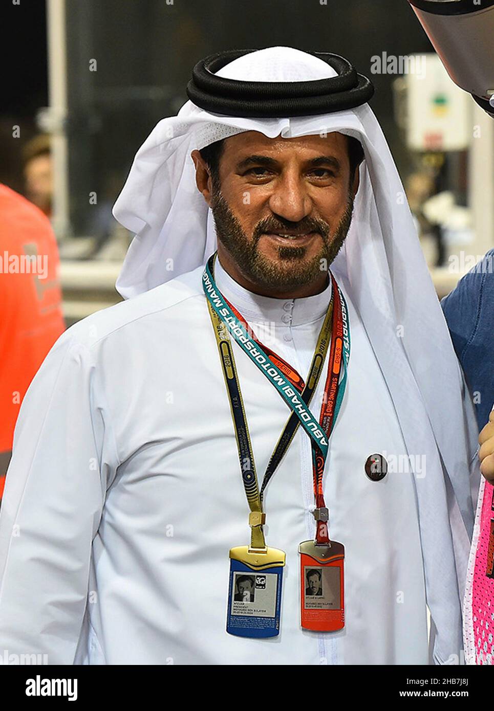 December 15, 2021, Yas Marina Circuit, Abu Dhabi, Formula 1, in the picture Mohammed Ben Sulayem, the new FIA President and successor to Jean Todt. First non-European president of the FIA: Stock Photo