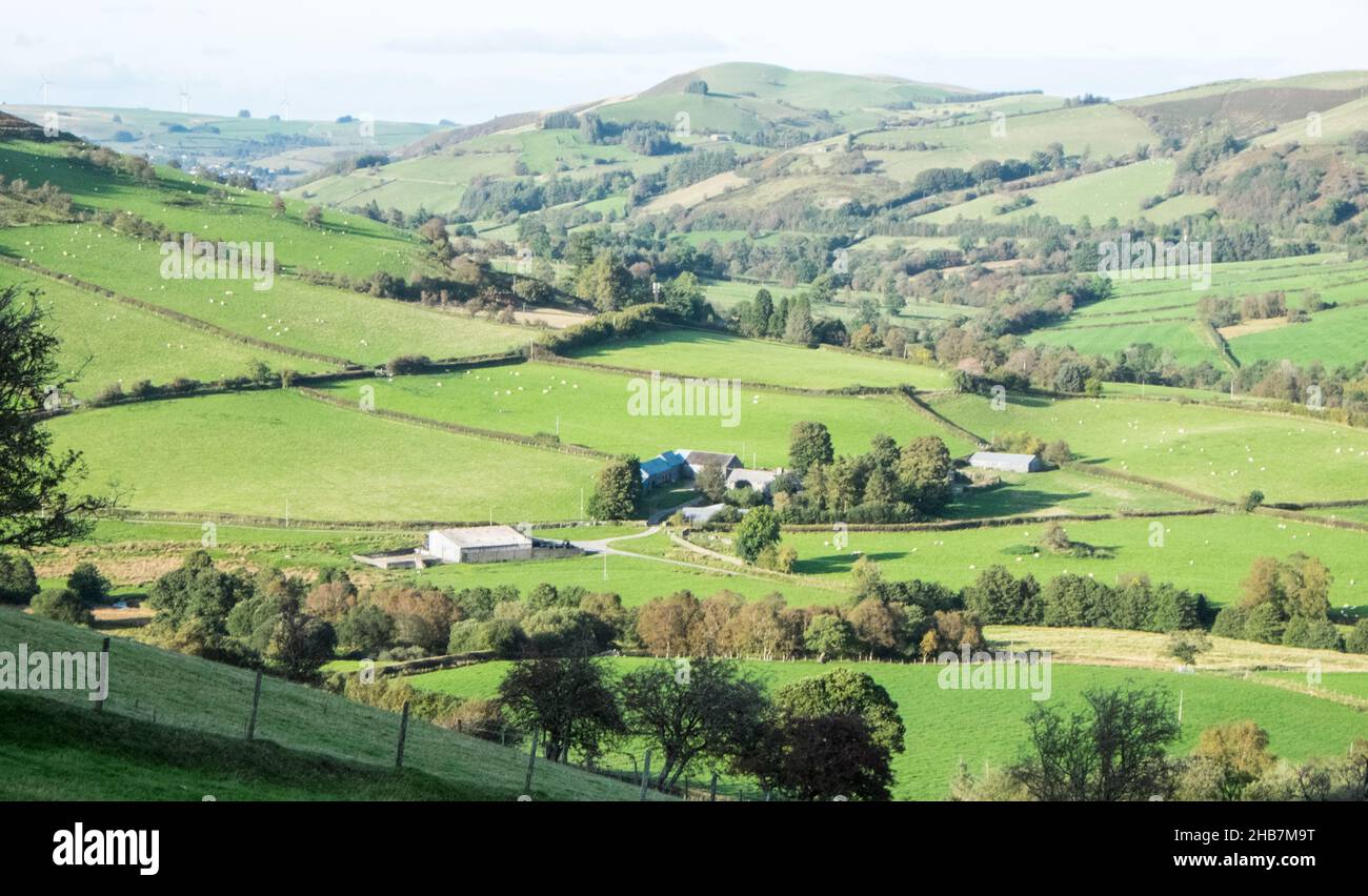 Hiking,hike,rural,countryside,north,of,Elan Valley,and,River Wye,Wye ...