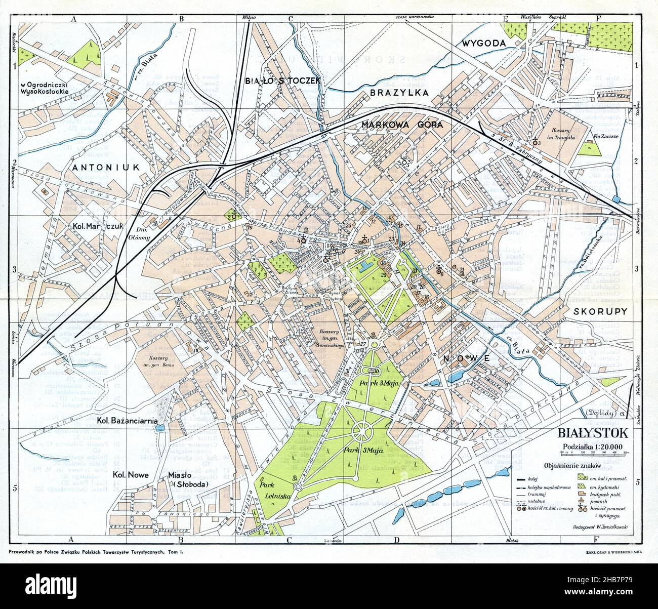 Bialystok Map, Map of Bialystok, Bialystok Plan, Bialystok Poster, Bialystok Print, Bialystok Plan, Old Bialystok Map, Retro Bialystok Print, Stock Photo