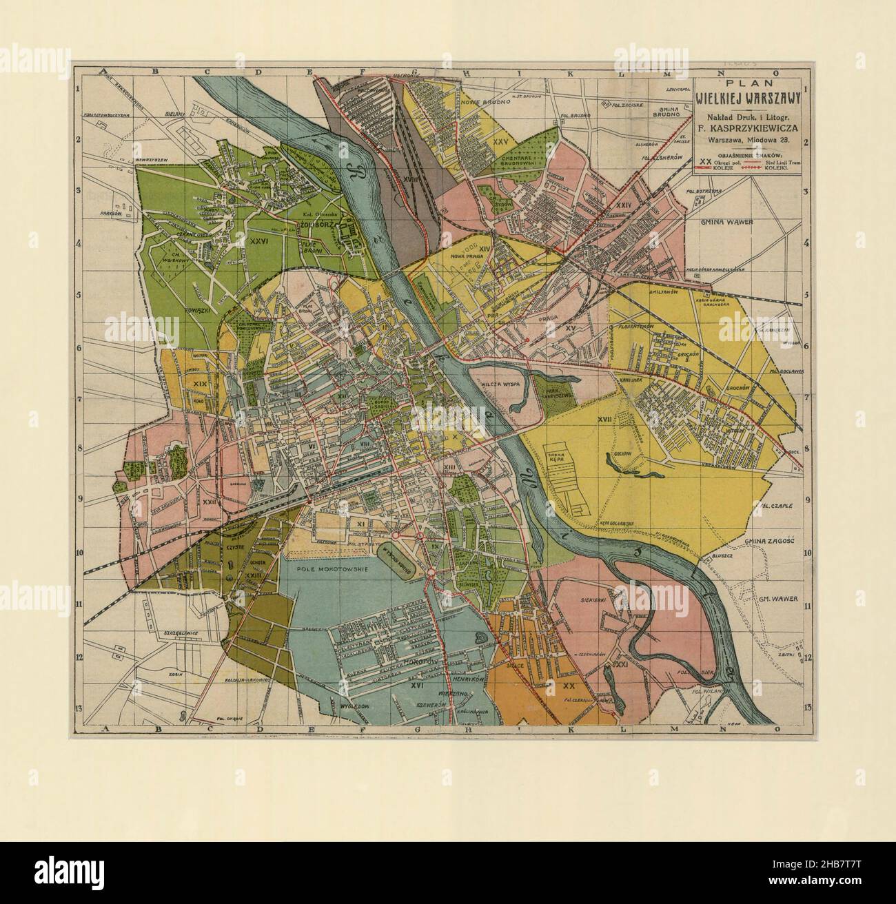Warsaw Plan, Warsaw Map, Map of Warsaw, Mapa Warszawy, Warsaw Print, Warsaw Plan, Warsaw Poster