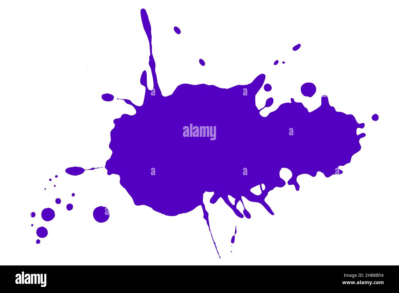 Blue ink spot isolated on white background Stock Photo Alamy