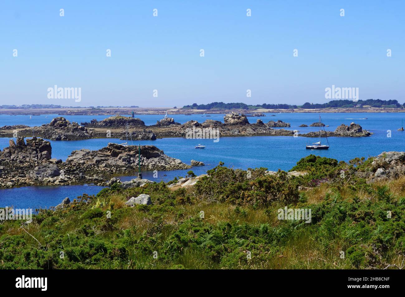 Ile-de-Brehat (Brehat Island) off the coasts of Brittany (north-western ...