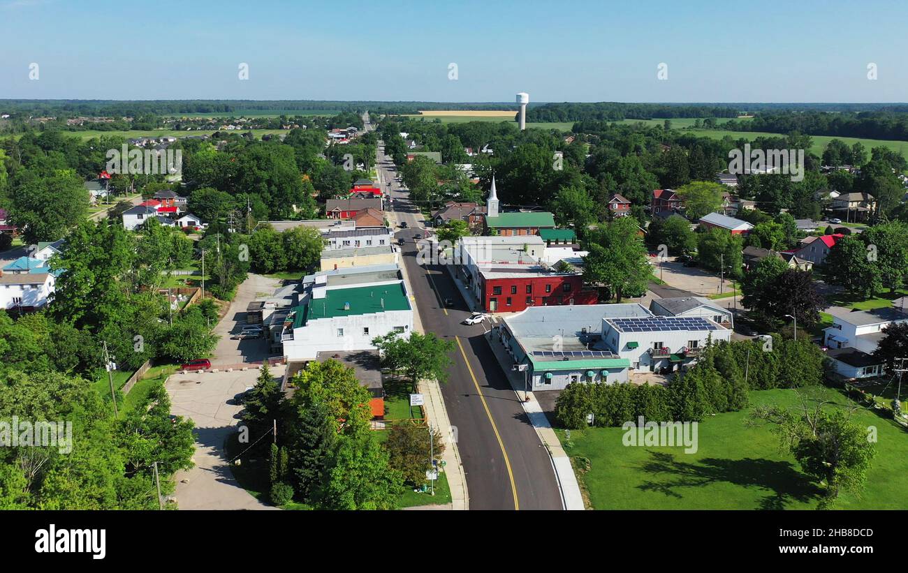 An aerial of Port Rowan, Ontario, Canada Stock Photo Alamy