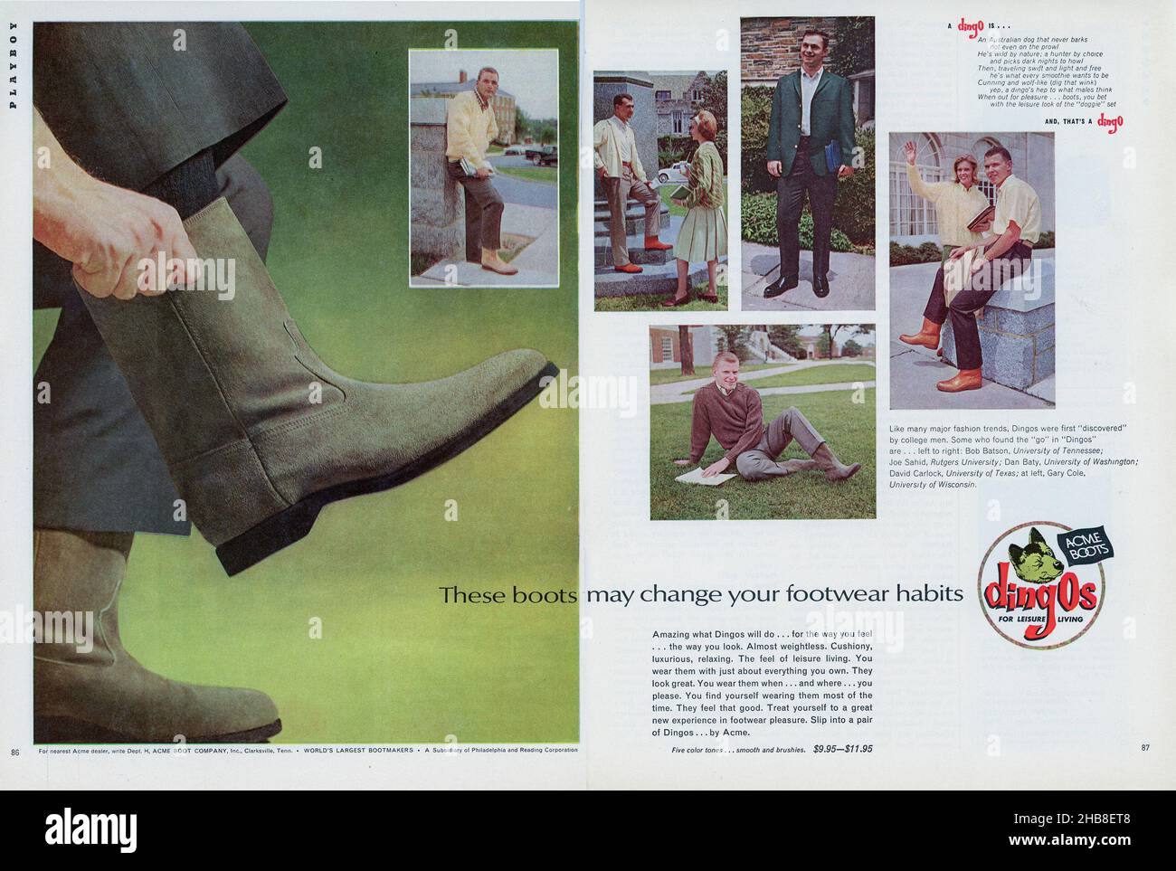 Vintage September 1964 'Playboy' magazine advertisement, USA Stock Photo
