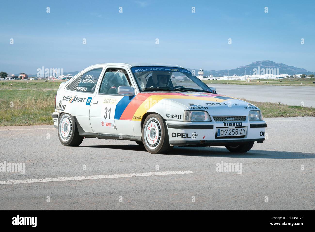 SABADELL, SPAIN-DECEMBER 12, 2021: 1989 Opel Kadett E GSi "Superboss"  (Rally car Stock Photo - Alamy
