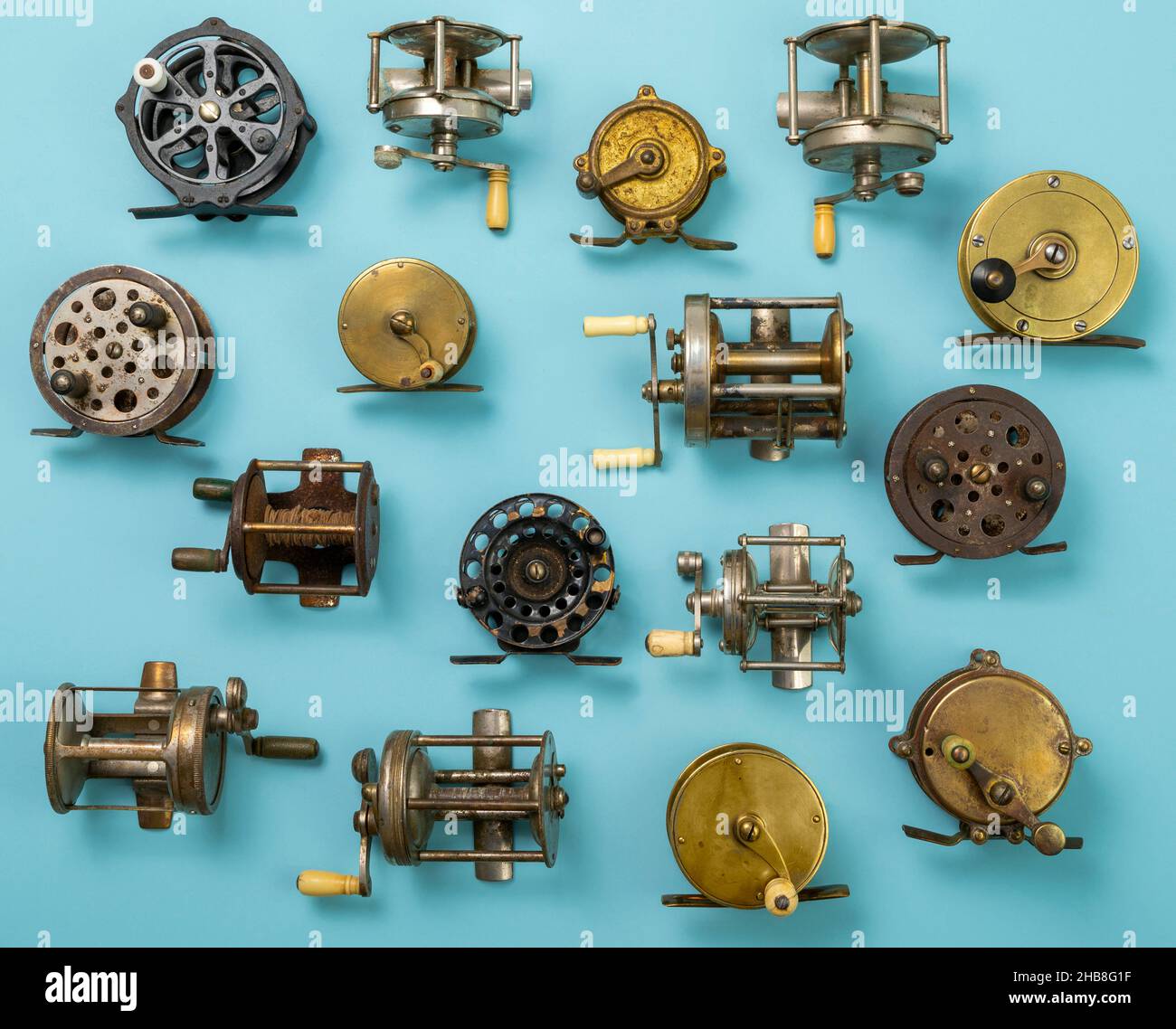 Vintage fishing reels hi-res stock photography and images - Alamy