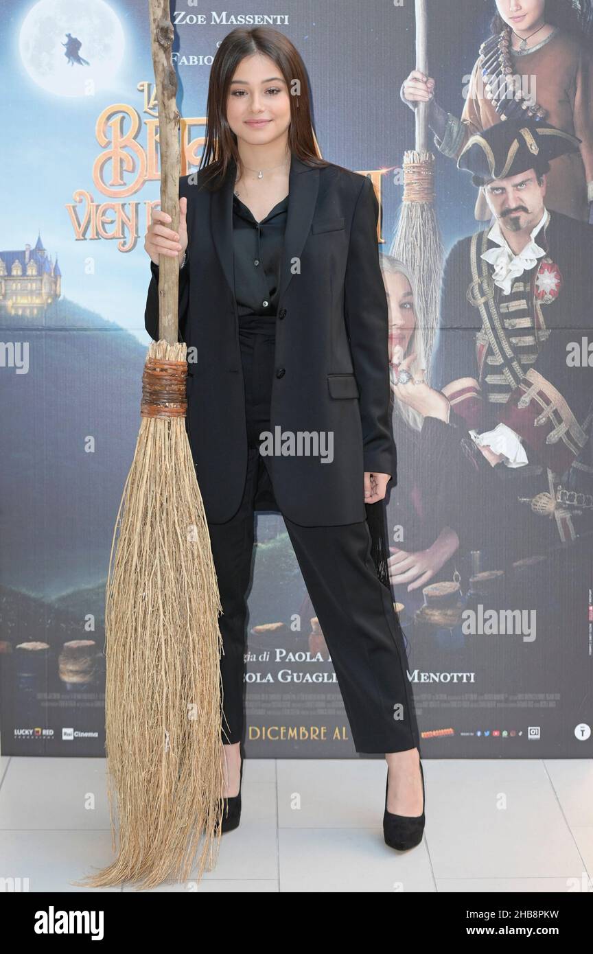 Zoe Massenti attends the photocall of the movie La Befana vien di notte 2  Le origini at the Visconti Palace Le Meridien Hotel. (Photo by Mario  Cartelli / SOPA Images/Sipa USA Stock