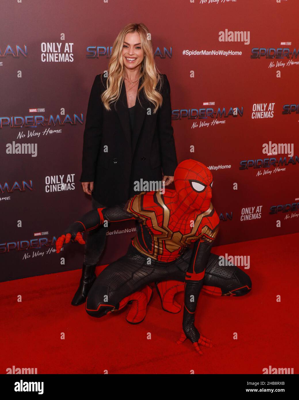 Emma Walsh seen attending the UK Gala Screening of "SpiderMan No Way
