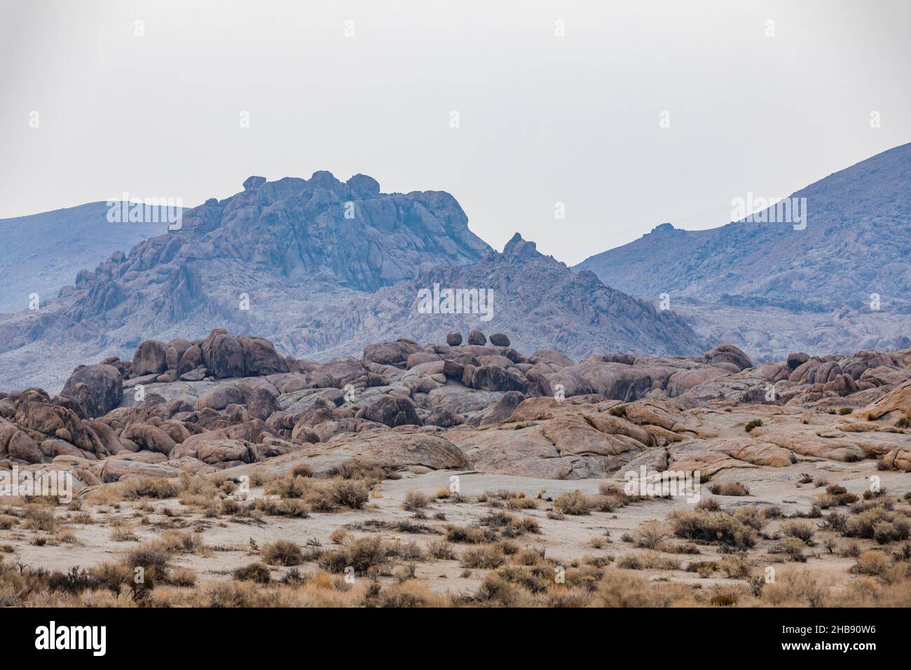 USA, California, Lone Pine, Rock Formations in Alabama Hills in Sierra ...