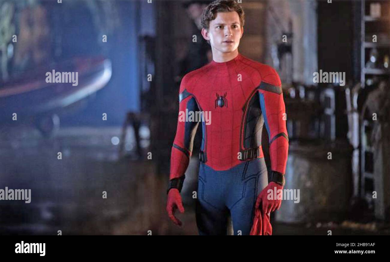 SPIDER-MAN: NO WAY HOME 2021 Sony Pictures Releasing film with Tom Holland Stock Photo