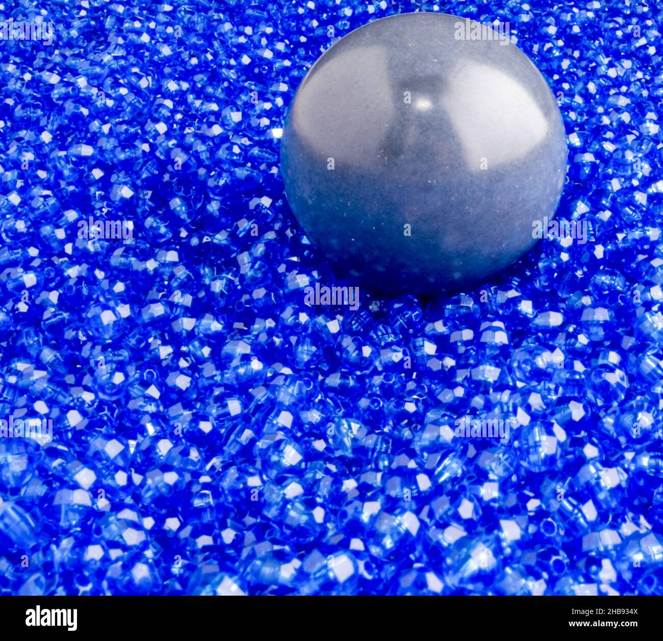 Colorful plastic beads. Microplastics. Industrial plastic Stock Photo