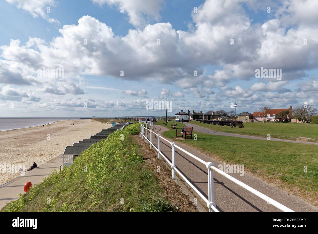 Gun hill in the town of Southwold, Suffolk, England Stock Photo Alamy