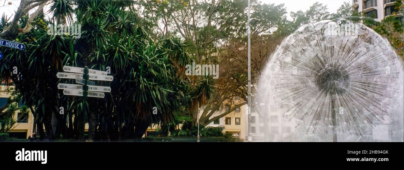 The El Alamein Fountain in the Kings Cross area of Sydney, Australia